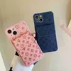 Fashion designer phone cases iphone 14 pro max 13 12 11 7 8 plus x xs xr xsmax Old Flower Case 13promax Card Case Holder