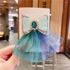 Hair Accessories Princess Headwear Cartoon Snowflake Hairpin Jewelry Demand Side Clip Lovely Mesh Children