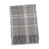 Foulards femmes automne hiver Plaid imitation écharpe chaude froide femmes chapeau et gant ensemble écharpes de sac à main pour sac à main