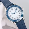 Watch Ceramic Bezel Rologio Blue 42 mm mężczyzn męskie zegarki Męskie zegarki Automatyczny ruch mechaniczny Luksusowy zegarek zegarek Rologio Ceramiczny Automatyczny luksus, zegarek RZ1