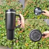 NEU ROSA Flamingo 40oz Quencher H2.0 Kaffeetassen Tassen Outdoor Camping Reisen Autotasse Edelstahlbecher Tassen mit Silikongriff Valentinstagsgeschenke DHL