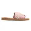 Letter sandal cholo slippers designer slide female Fashion women wool sandals summer wear new slides casual thick bottom net red flat flip flops cross woman