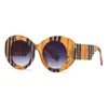 نظارة شمسية مستديرة الشرير الضخم للنساء للرجال الاتجاهات بيضاوية أكواب الشمس الملونة