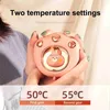 Rymdvärmare 2022 mini söt katt klo hand varmare USB -laddningsbar elektrisk hand varmare lämplig för utomhusresor på vintern yq231116