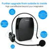 Microfoni SHIDU 10W Amplificatore vocale wireless portatile ricaricabile per insegnanti Guida turistica Megafono Microfono UHF Altoparlante didattico S615 231116