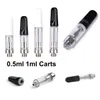 A13 Vape Carts Bulb Pyrex Fat Glass Disposable Cartridge 0.5ml 1.0ml Vape Oil Atomizer 10.5mm Diameter 510 Thread Thick Oil Cartridge Manufacturer Supply