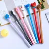 Pce Cartoon Dog Stationery Pen Gel Ink Gift Student Office Supplies Kawaii Test Cute Animal Pens