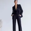 Pantalon deux pièces pour femmes, tenue d'affaires décontractée, ensemble de costumes formels, costume trois pièces, Slim, simple boutonnage, 2023