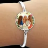 Charme pulseiras 2024 amigável cúpula de vidro pulseira dos desenhos animados menina dá amigo colega irmã moda ano presente jóias