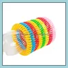 Bracelet antiparasitaire anti-moustique anti-moustiques, bracelet anti-insectes, éloignez les insectes pour les enfants Adt, mélangez les couleurs DHS Sn4721 Drop Dhnas