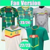 2023 Senegal National Team Mens Soccer Jerseys KOULIBALY GUEYE KOUYATE SARR DIA MANE JACKSON ISMAILA Cultural version White And 22 23 Home Away Football Shirts