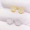 Orecchini per borchie di lussuoso VVS Moissanite VVS VVS VVS Moissanite Orecchini di lussuoso per borchie per moissanite in argento in argento di alta qualità