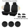 Novo upgrade Black Universal Seat Capas para carro 2+1 Tipo de tampa de assento de carro dividido poliéster de alta qualidade com airbag compatível com o airbag