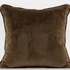 Pillow Brown Velvet Pillows Luxury Geometric Case 45x45 Decorative Cover For Sofa Modern Living Room Home Decorations