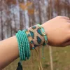 Strand Zhongvi Miyuk Bransoletka lamparta dla kobiet biżuteria hurtowa 2023 Modna boho Braided pulseras biżuteria damskie prezenty