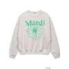 Sweatshirts Mense Womens Designer Hoodies Fashion Streetwear Mardimercredi Autumn Daisy Letter Print Pullover Lång ärm Löst par rund hals tröja mode