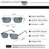 선글라스 2023 브랜드 디자인 여성 반 반사 거울 선글라스 패션 메탈 스퀘어 안경 클래식 한 남자 아웃 도어 태양 안경 UV400L231115