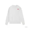 AMISユニセックスデザイナーAmisWeater Women's Paris Fashion Sweater Luxury Brand Lover Red Heart Top Round Neck S-XL9G4X