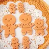 Moules de cuisson Chocolat Gâteau Outil Fondant Cookie Cutter Embosser Moule Gingerbread Man Biscuit Joyeux Noël