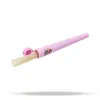 Raucherzubehör Lady Hornet Pink Plastic Herb Blättchen Maker Manuelle Tabakrolle Cone Joint Tubes mit Doob Tube Cigarette Rolling Storage Tool