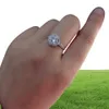 Yhamni Fashion oryginalne prawdziwe 925 Srebrne pierścionki Fine Jewelry 1 karatowe CZ Diamant Wedding zaręczynowe pierścionki zaręczynowe dla kobiet J29007803622