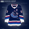 Vancouver Quinn Hughes Canucks Conceptos Jersey Elias Pettersson Nils Aman Casey DeSmith J.T. Miller Brock Boeser Thatcher Demko Tyler Myers Pío Suter Sam Lafferty