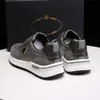 Słynne mężczyzn marka butów butów muchy bieganie trampki Włochy rafinowane niskie topy elastyczne opaska onyx żywica czarna biała skórzana designerka butów sportowych pudełko eu 38-45