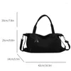 Evening Bags Female Black Commuter Shoulder Bag Large Suede Nubuck Leather Women's Travel Crossbody Ladies Zipper Stylish Boston Handbag