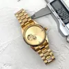 럭셔리 유엔 남성 여성 시계 다이아몬드 디자이너 36mm 기계식 자동 움직임 손목 시계 스테인리스 스틸 밴드 골드 시계 남성 여성을위한 크리스마스 선물