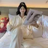Damskie sleep salon zima piżama Zestaw Kobiet Flaneli w Flanelu Flaneli ciepłego snu Home Suits Domowe odzież Flaneli Flannel Plush Lounge Zużycie ZLN231116