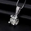 Starsgem 9K 10K 14K Gold Womens Costume Jewelry Lab Diamond Necklace