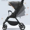 Strollers# Baby Carriage Bi-directional ultra lightweight foldable high landscape four wheel shock absorber baby stroller baby cart Q231116