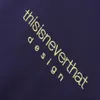 مصمم أزياء الملابس المحملات الفاخرة tshirts الكورية thisisneverthat قصيرة الأكمام المرأة فضفاضة صيف جديد زوجين كتف القطن النقي tshirt نصف الأكمام أعلى فاش