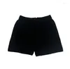 Women's Shorts Summer Solid Color Knitted Small Women European And American Tight Street Flat Straight Bottoms