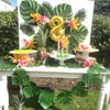 Fleurs décoratives 60 pièces feuille de palmier artificielle tissu de soie feuilles pliantes flexibles Plantas Decorativas faux plantes décor