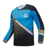 Racingjackor Motorcykel Mountain Bike Team Downhill Jersey MTB Cykel Lokomotivskjorta Cross Country