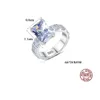 Yeni S925 STERLING Gümüş Yüzük Markası AAA Zircon Full Diamond Ring Lüks Yüksek Son Yüzük Avrupa ve Amerikan Sıcak Moda Kadınlar Halka Sevgililer Günü Anneler Günü Hediye SPC