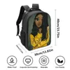 Sacos escolares estilo chinês mochilas marciais yin yang pintura padrão saco de livro para adolescentes meninas meninos retro 16in