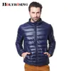 Męskie Parkas Holyrising Ultralight Men 90% białe kaczki Down Kurtki swobodne zimowe mężczyzn płaszcz na zewnątrz kołnierz zimowy płaszcz parpka s-4xl 18379-5 231116