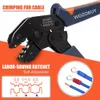 Pinze WOZOBUY Set di crimpatura Strumenti per piegatura del filo Cricchetto SN-02C Terminali di isolamento Morsetto elettrico Min 230414