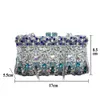 Avondtassen XIYUAN Dame Zilver Blauw Kristal Handtassen tassen Clutch Bag Bruiloft Bruids Metalen Handtas Koppelingen Voor Vrouwen 231115