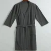 Amanti degli indumenti da notte delle donne Kimono Notte sexy Accappatoio Elegante vestaglia per donna Uomo Waffle Accappatoio Abiti da damigella d'onore Sposa da sposa