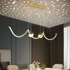 Żyrandole nowoczesne stół jadalny Lampy żyrandol Lampy czarne złote białe białe minimalistyczne dekoracja oświetlenie luminaire projekt luminaire