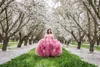 Party Dresses Extra Fluffy Pink Tulle Robes For Po Shoot Long Sleeves See Thru Women Maternity Dressing Gowns Plus Size Prom