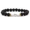 Charme Pulseiras 20 Cores 8mm Preto Lava Stone Bead Pulseira Aromaterapia Difusor de Óleo Essencial para Mulheres Homens Jóias Drop D Dhgarden DHDMV