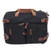 Briefcases 15 Inch Convertible Briefcase Men Business Handbag Messenger Bag Casual Laptop Multifunctional Travel Bags For Male Big