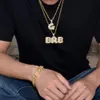 Collane con ciondolo Lettera a bolle Collane con nome personalizzato Pendenti personalizzati Gioielli hip-hop placcati in oro reale Collares Hombre 231115