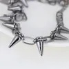 Chains Black Chain Choker Rivets Necklace Punk Goth Handmade Spike Rivet Women Adjustable Rock Gothic Chokers