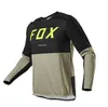 2023 T-shirts pour hommes Enduro VTT manches de cyclisme maillot de cyclisme chemise de descente Camiseta T-shirt de motocross Mx vêtements de vélo de montagne FOX teleyi jersey Q22