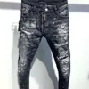 Lila Markenjeans 50 Rabatt~Herrenjeans Dsquad2 Luxus Designer Denim Perforierte Hosen Mode Trendige Kleidung GRÖSSE 28-38 A395